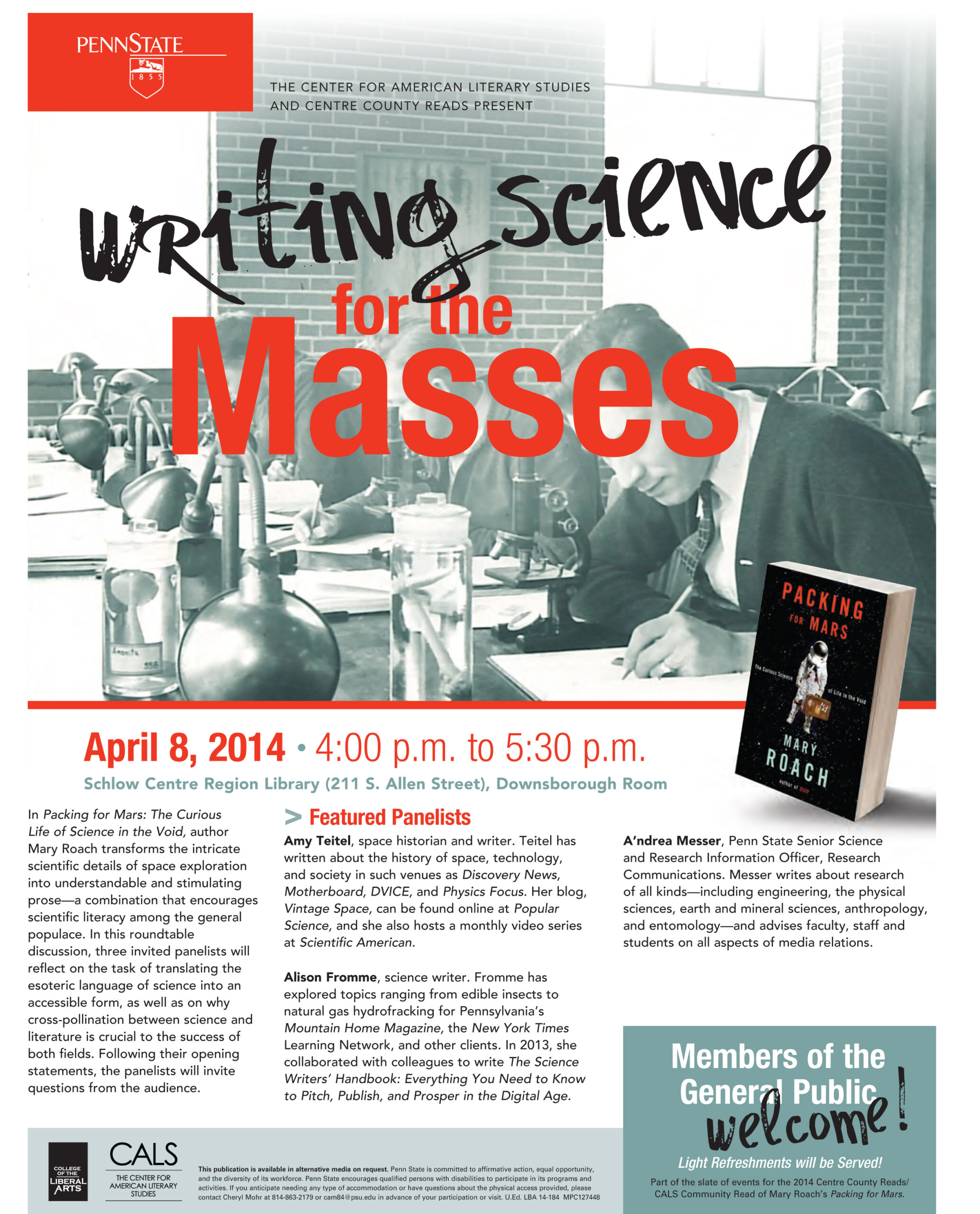 Writing Science for the Masses Contest Poster