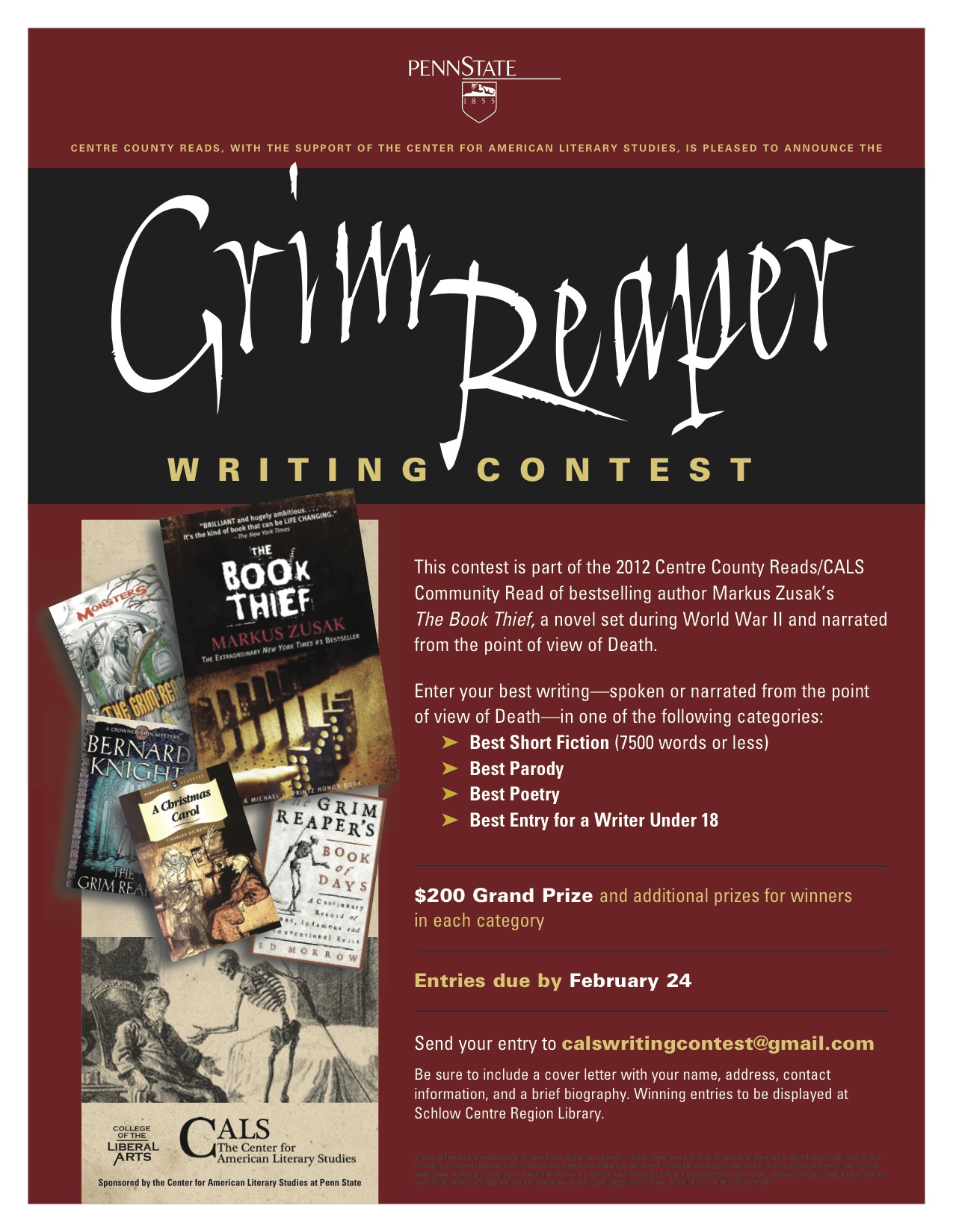 Grim Reaper Writing Contest Poster