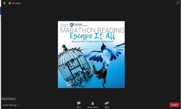 Penn Staters “Escape It All” at the 2021 Marathon Read
