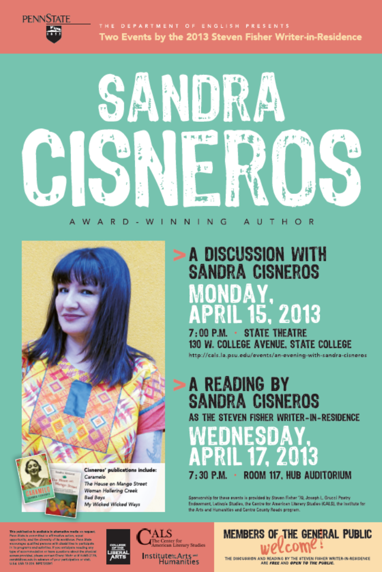 An Evening with Sandra Cisneros Poster